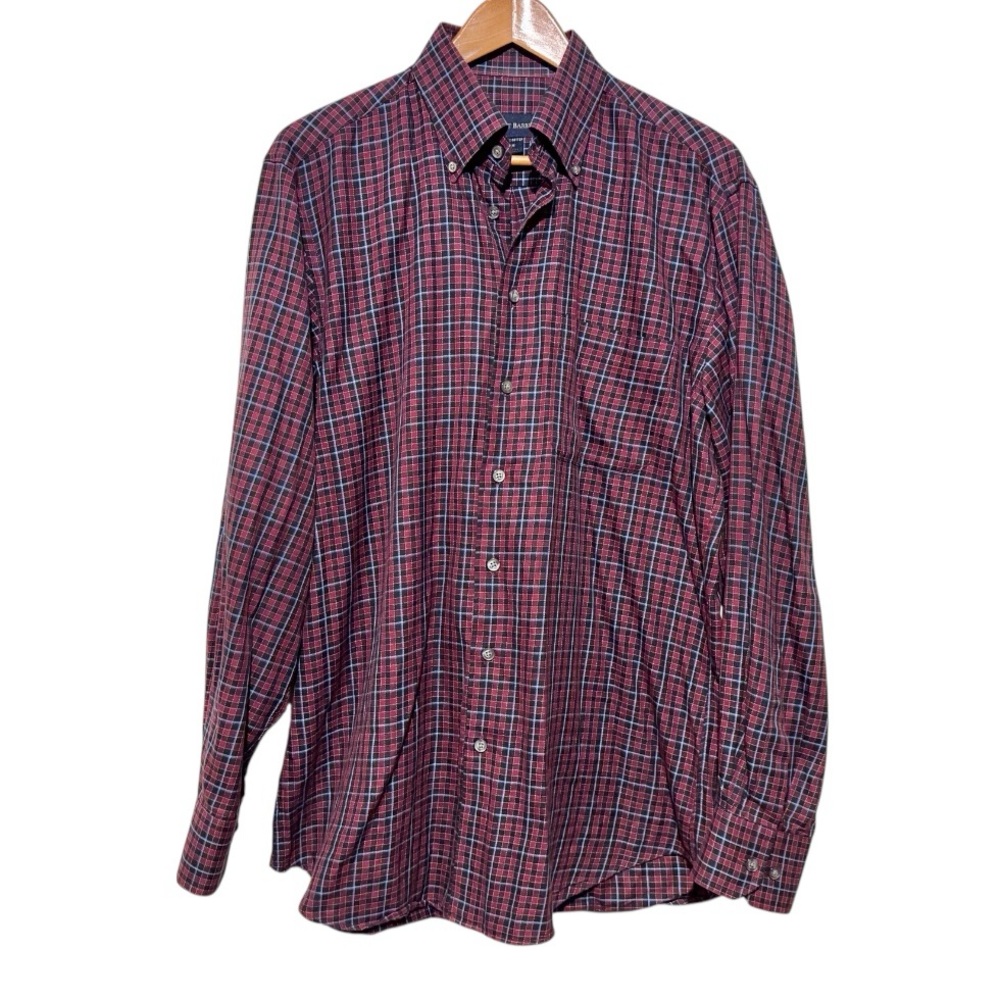 Scott Barber Classic Sport Plaid Button-Down Shirt